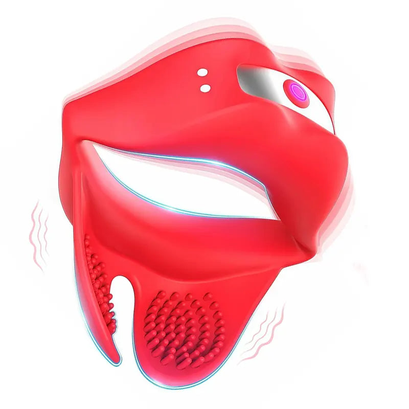 Lust Lips Clitoral Vibrating Penis Ring for Couples