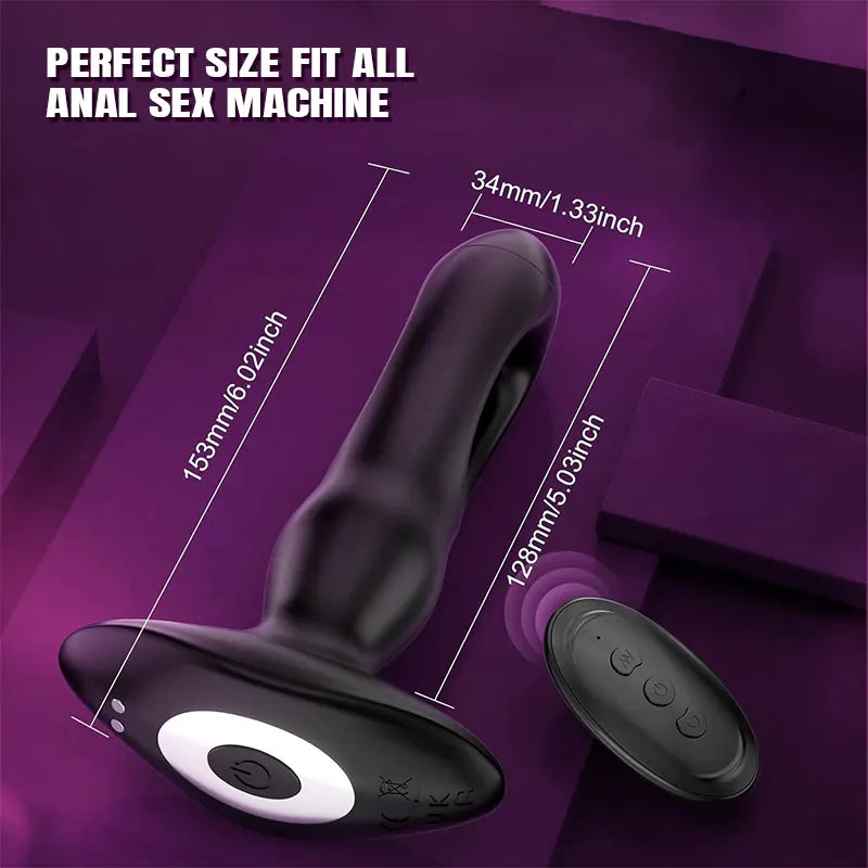 Remote-Controlled Flapping Anal Plug