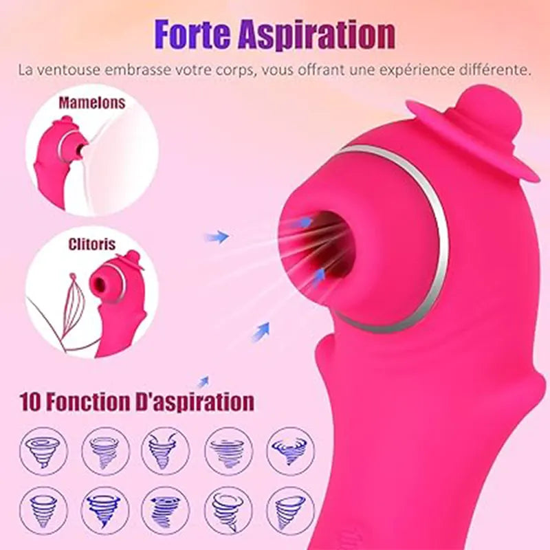 Pink Worm Clitoral Stimulator