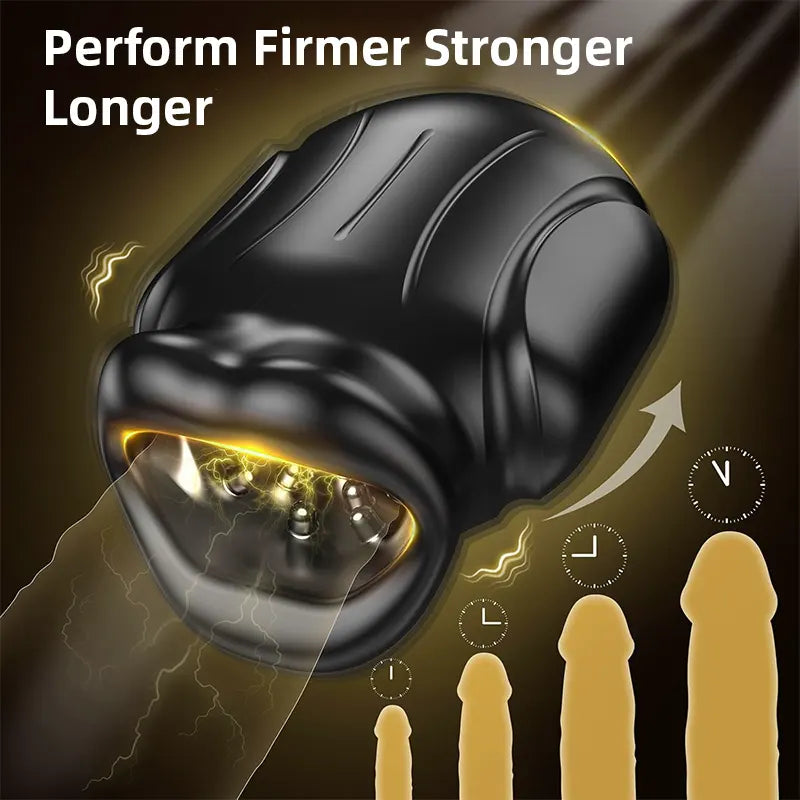 Smart App-Controlled Oral Stimulation Male Vibrator