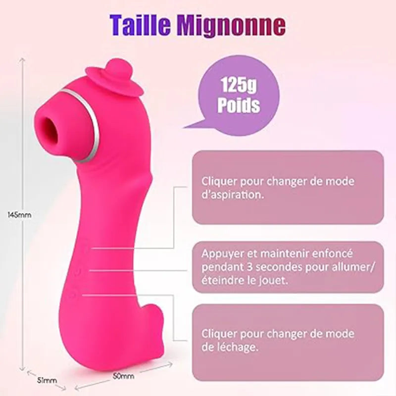 Pink Worm Clitoral Stimulator