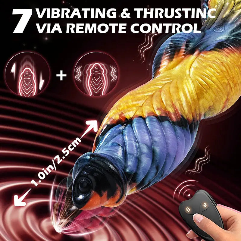 Phoenix Fury App-Controlled Monster Dildo
