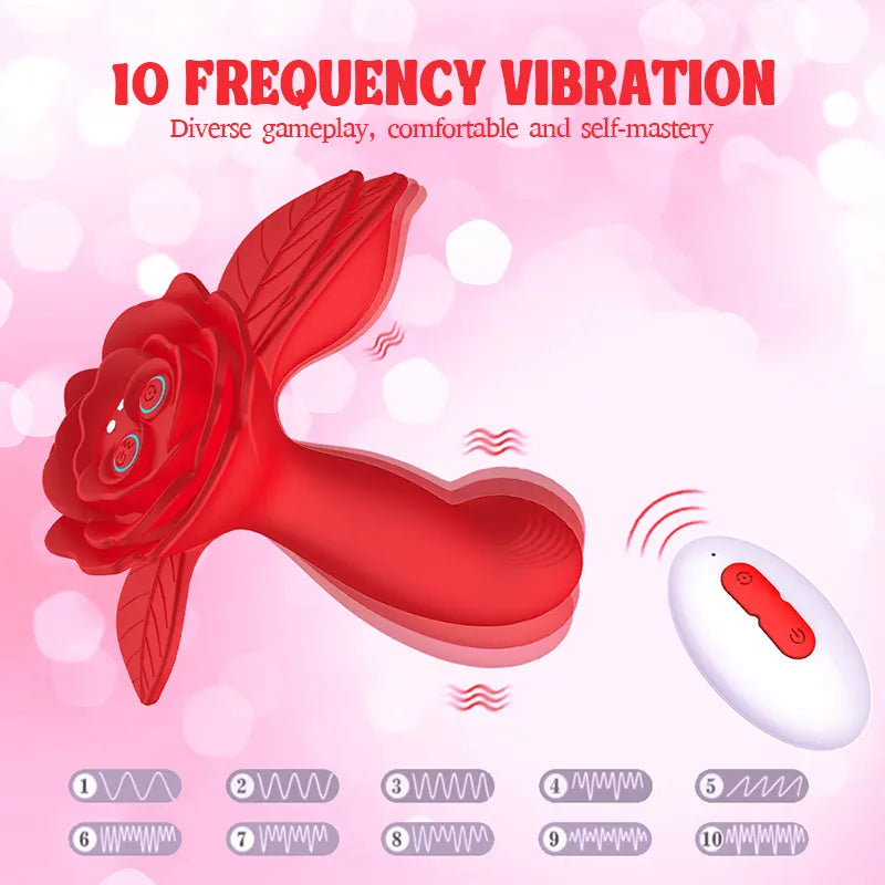 remote control wearable rose vibrator