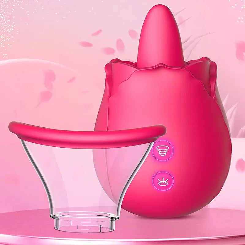 Tongue Licking and Sucking Vibrator