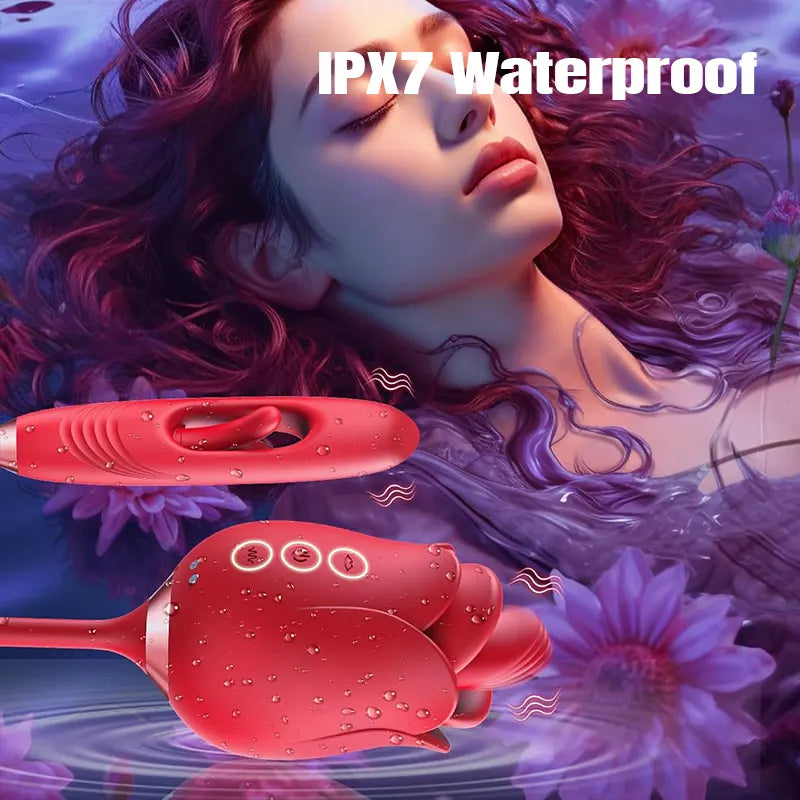 Rose Licking and Flapping Vibrator