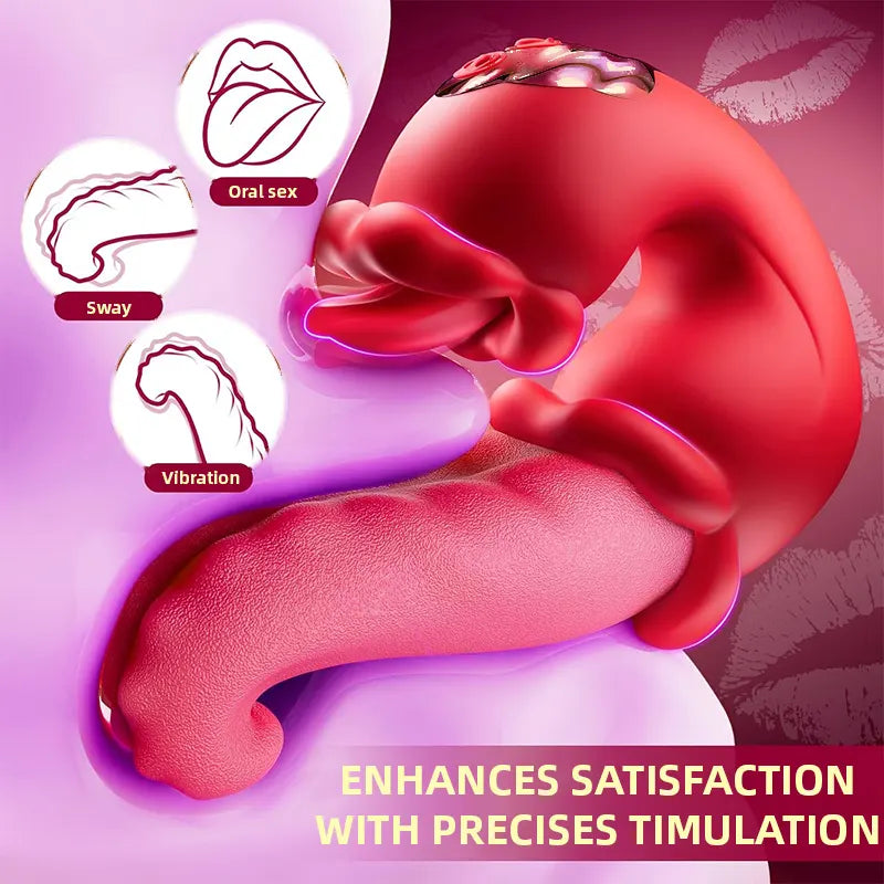 Blush Rose Tongue Vibrator