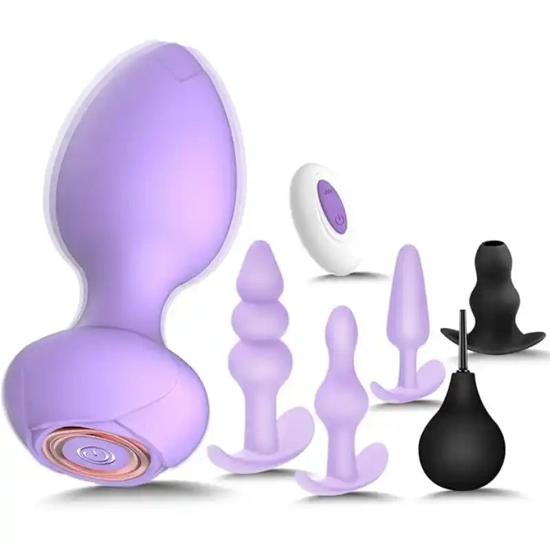 Sex Toys Butt Anal Plug - 6 Pack Training Kit Set