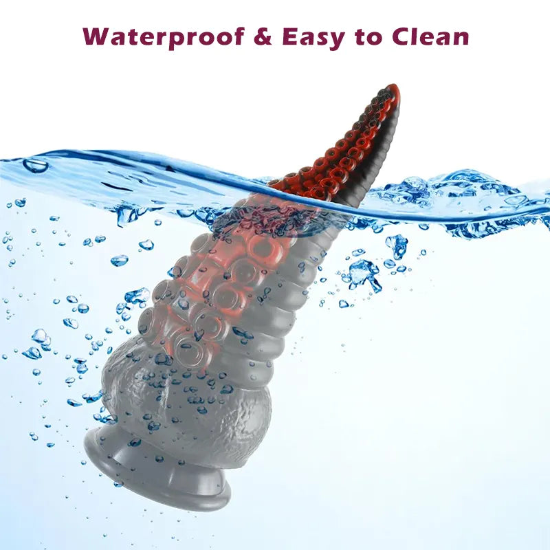 Textured Tentacle Vibrator Dildo