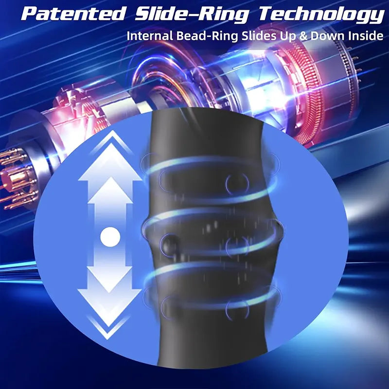 Prostate Vibrator with Wiggling Tip
