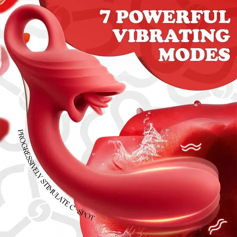 Rose Lip Licking Clitoral Vibrator