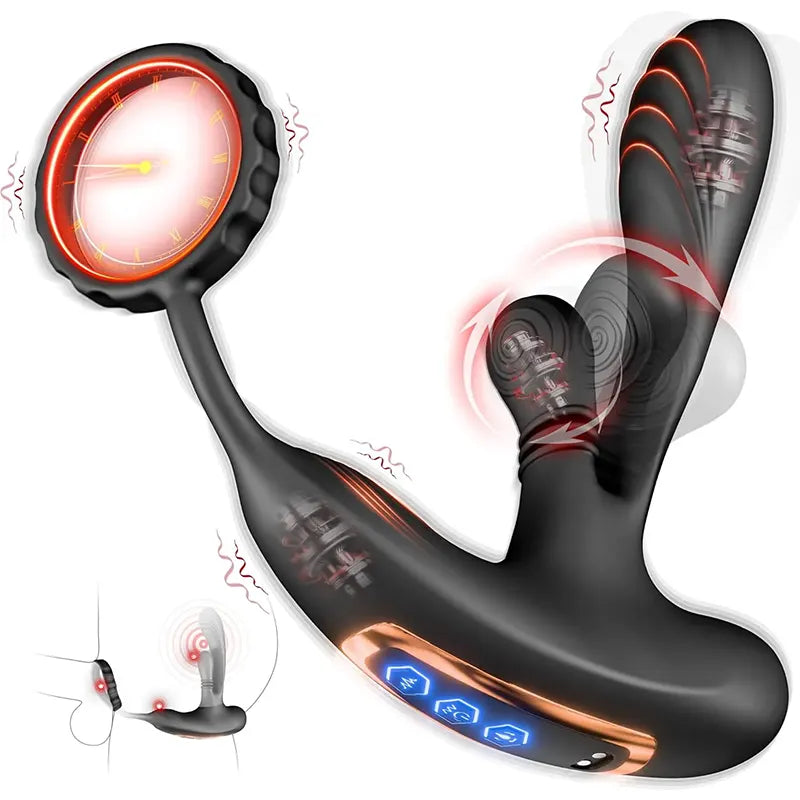 Vibrating Prostate Massager with Ring