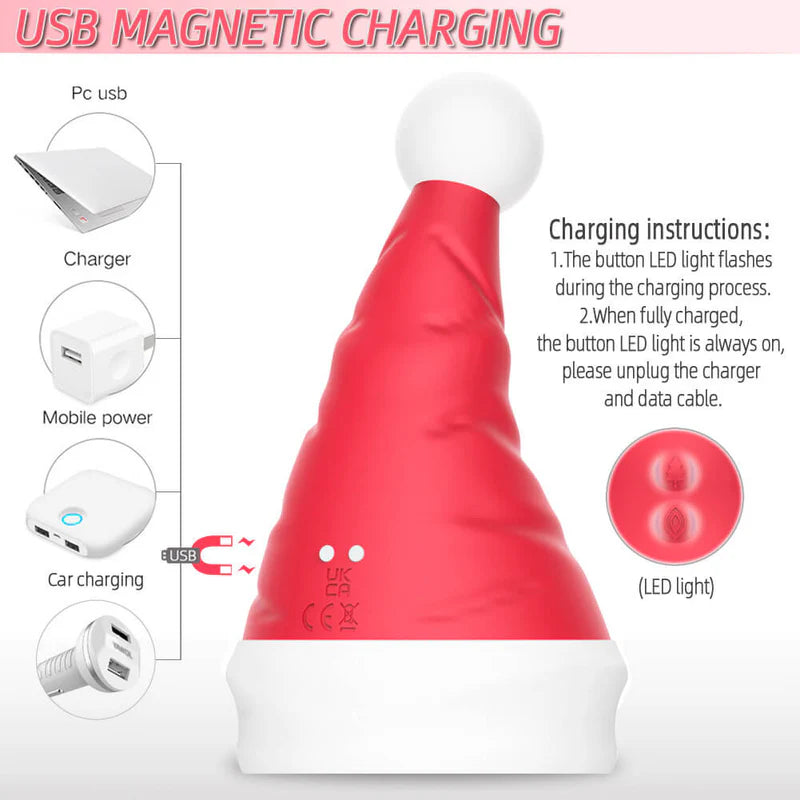 Festive Santa Hat Clit & G-Spot Vibrator