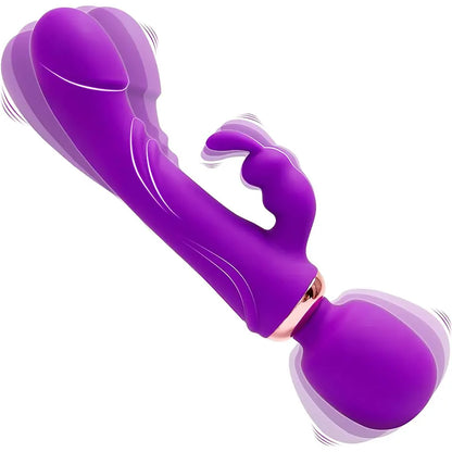 Dual-Ended Rabbit Wand Vibrator