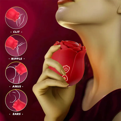 Rose Clitoral Suction Vibrator