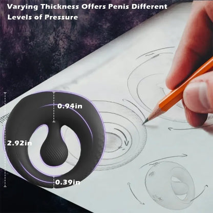 SyncPulse Adjustable Vibrating Couples Ring