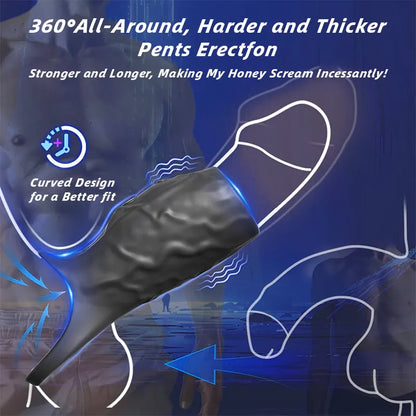 Vibrating Silicone Penis Enhancer