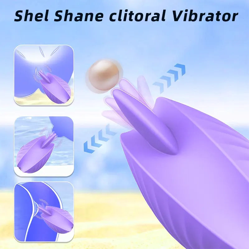 Seashell Kiss Clitoral Vibrator