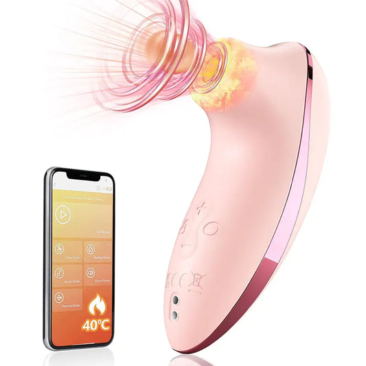 Heated Remote Suction Clitoral Stimulator