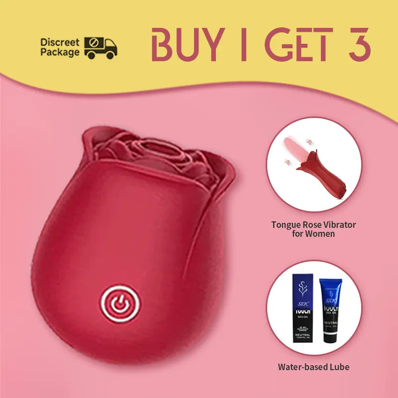 with Tongue Rose Vibrator for Women