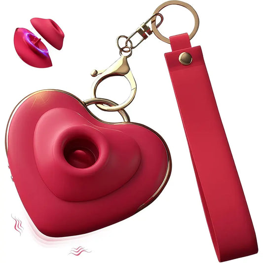 VelvetPulse Heart-Shaped Suction Vibrator
