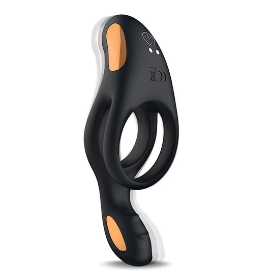 Dual-Motor Vibrating Couple’s Ring – 3-in-1 Intimacy Enhancer