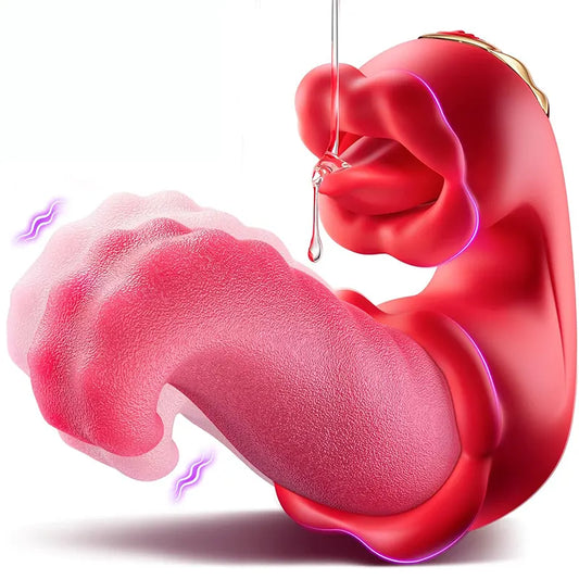 Blush Rose Tongue Vibrator
