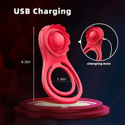 App-Controlled Dual Vibrating Cock Ring
