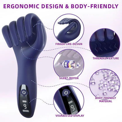 PulseGrip LCD Finger-Form Vibrator for Men & Couples