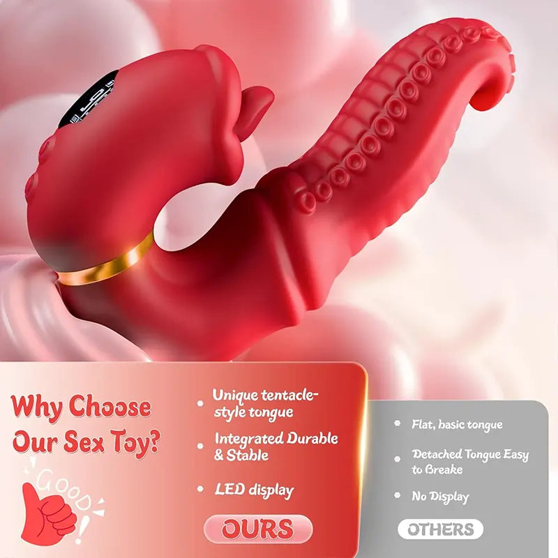 Rose Tongue Vibrator for Dual Pleasure