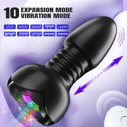 Remote Thrusting Anal Vibrator Plug