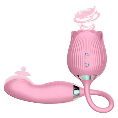 Rose Licking Suction Vibrator