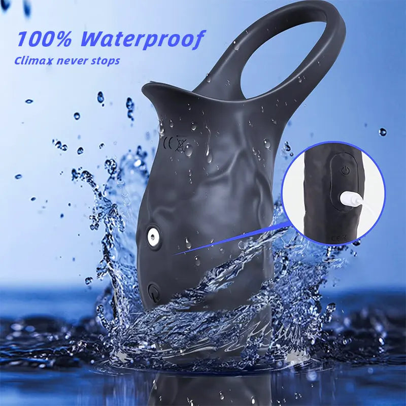 Vibrating Silicone Penis Enhancer