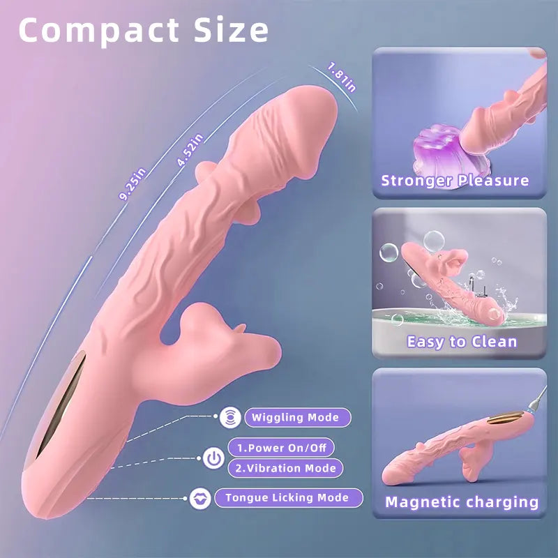 Rose Lips Dual-Action Vibrator