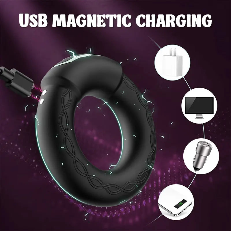 Heated Vibrating Penis Ring
