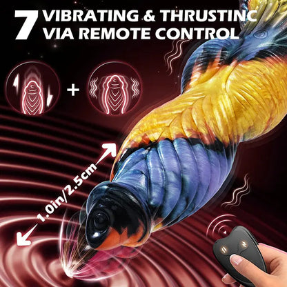 Phoenix Fury App-Controlled Monster Dildo