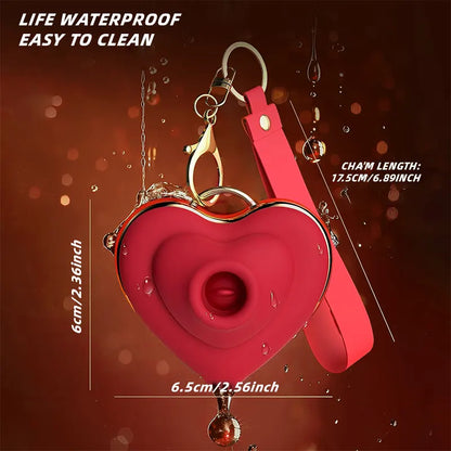 VelvetPulse Heart-Shaped Suction Vibrator