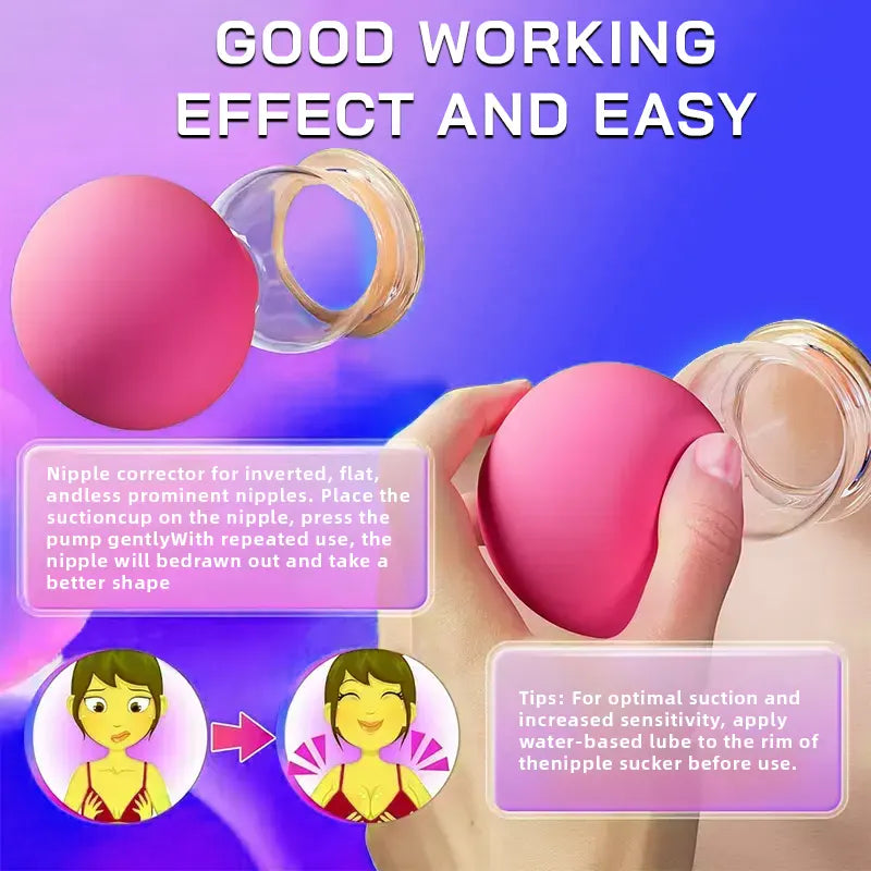 Silicone Manual Nipple Suction Cups
