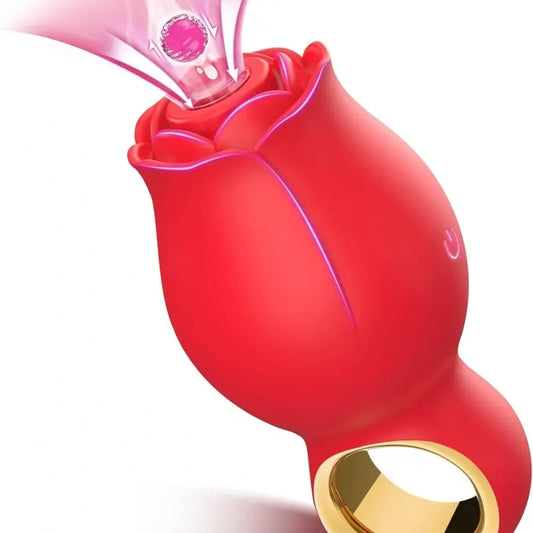 Rose Clit Suction Vibrator Grip