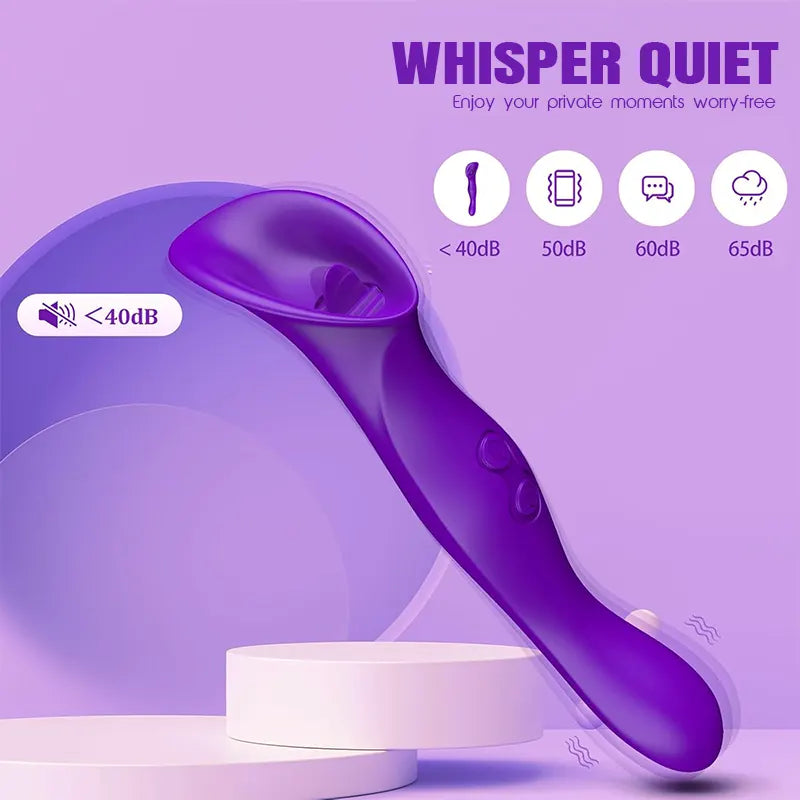 Licking Vibrator with Suction Base
