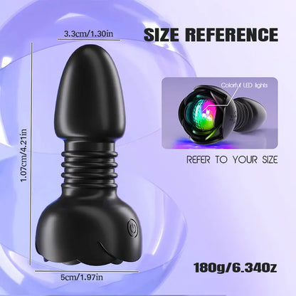 Remote Thrusting Anal Vibrator Plug