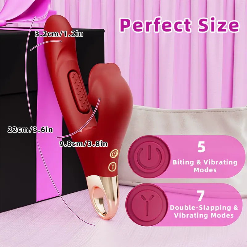 Rose Tongue Vibrator with Biting Motion