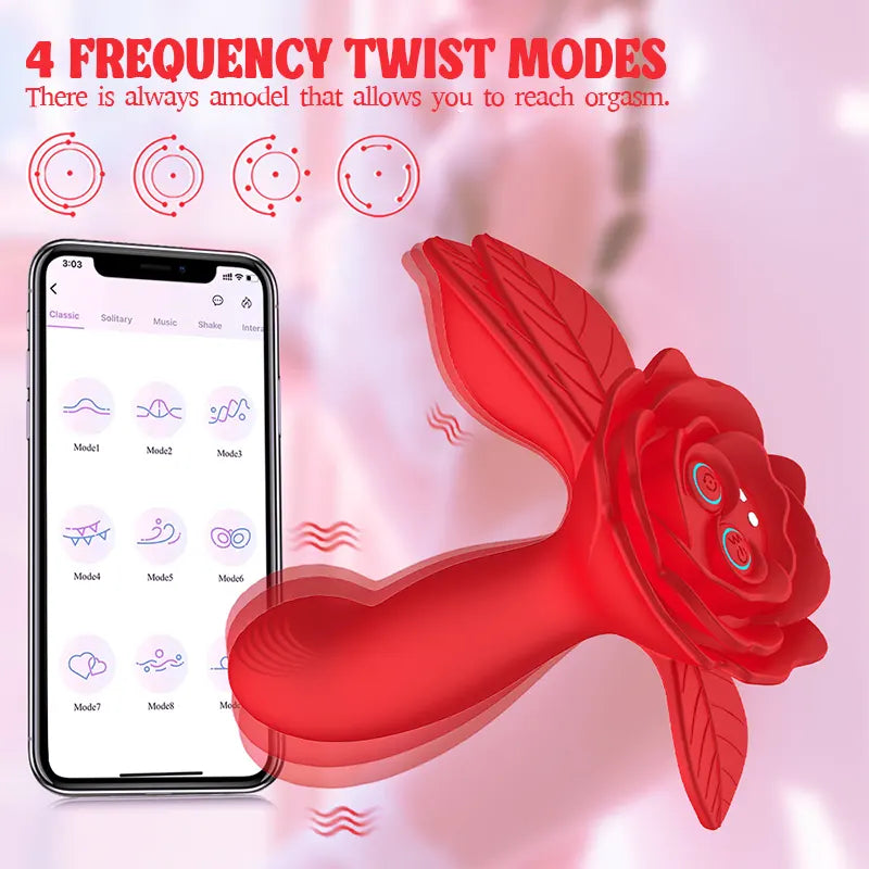 remote control wearable rose vibrator