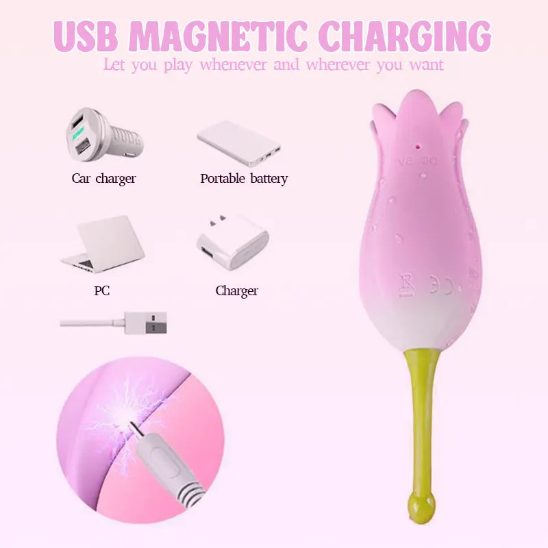 Pink Tulip Clitoral Precision Vibrator