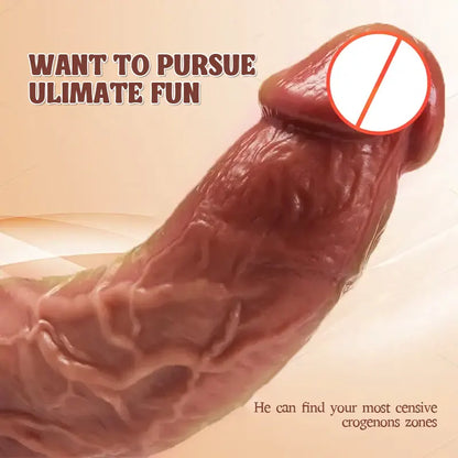 Realistically Curved Silicone Dildo for The G-spot