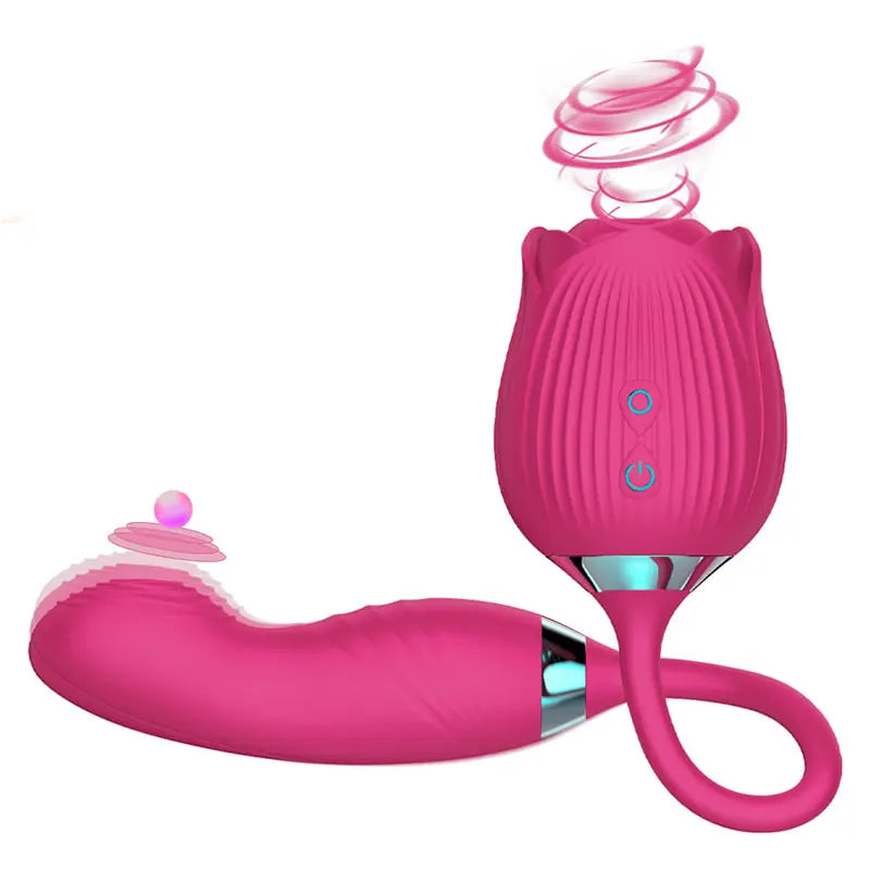 Rose Licking Suction Vibrator