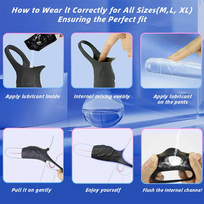 Vibrating Silicone Penis Enhancer
