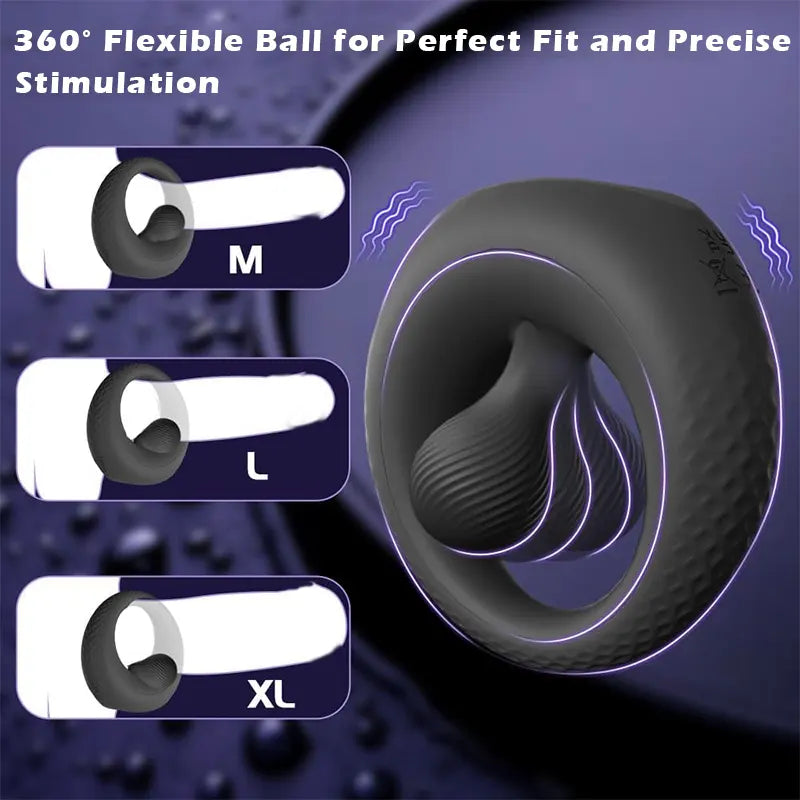 SyncPulse Adjustable Vibrating Couples Ring