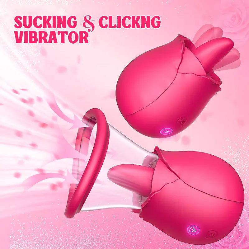 Tongue Licking and Sucking Vibrator