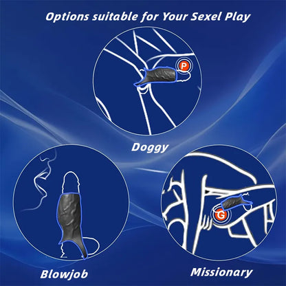 Vibrating Silicone Penis Enhancer
