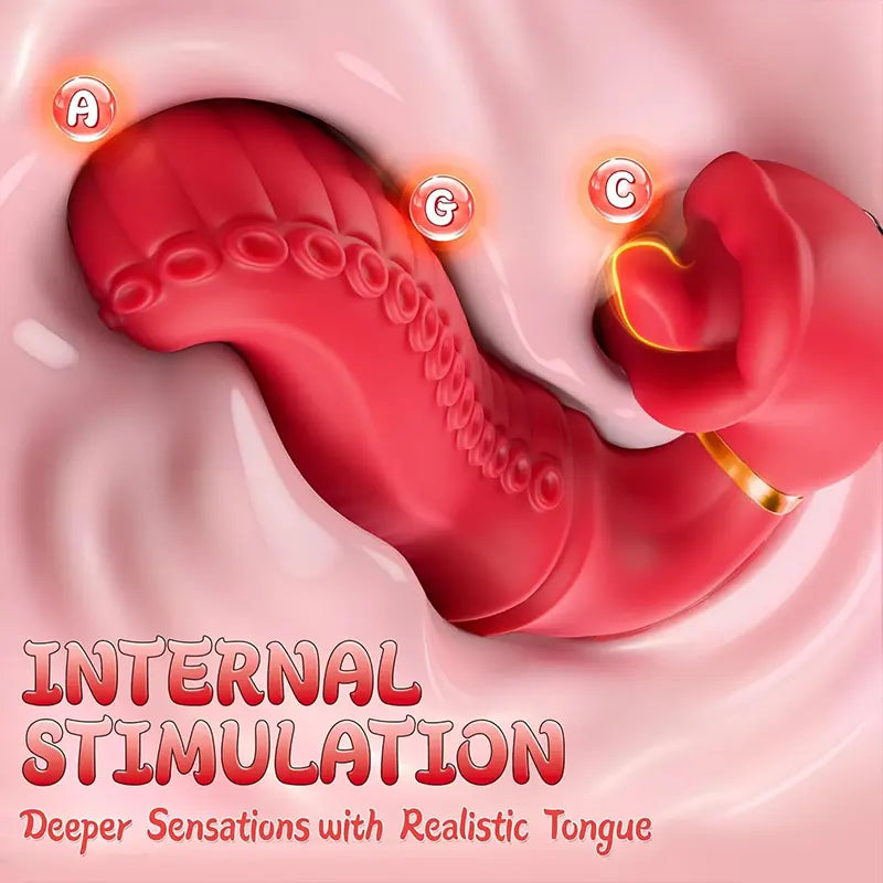 Rose Tongue Vibrator for Dual Pleasure
